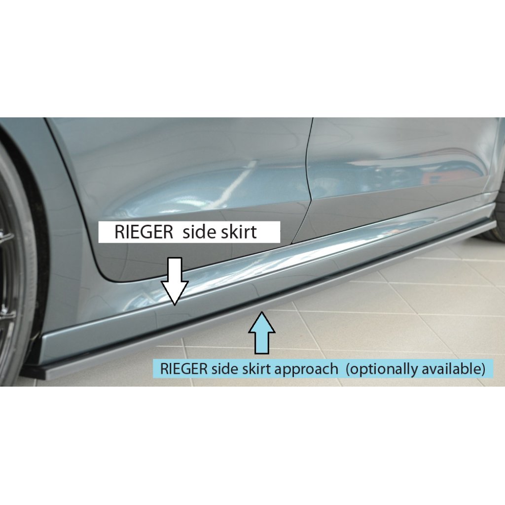 Rieger boční práh (XS) mont. strana pravá pro Škoda Octavia RS NX combi, r.v. 07/20-, plast ABS bez povrchové úpravy