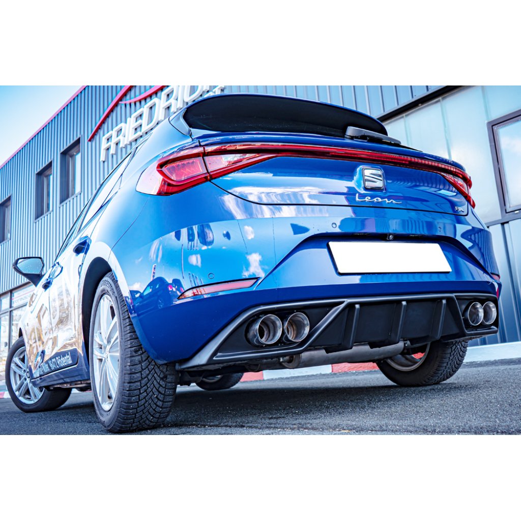 Rieger Heckeinsatz für Sport-ESD li./re. pro Seat Leon KL 5-dvéř., 04/20-, plast ABS bez povrchové úpravy, mont. strana