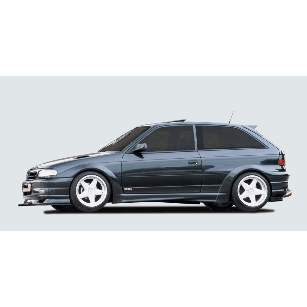 Rieger lem blatníku pro Opel Astra F 3-dvéř., hatchback, GFK (laminát), mont. strana levá