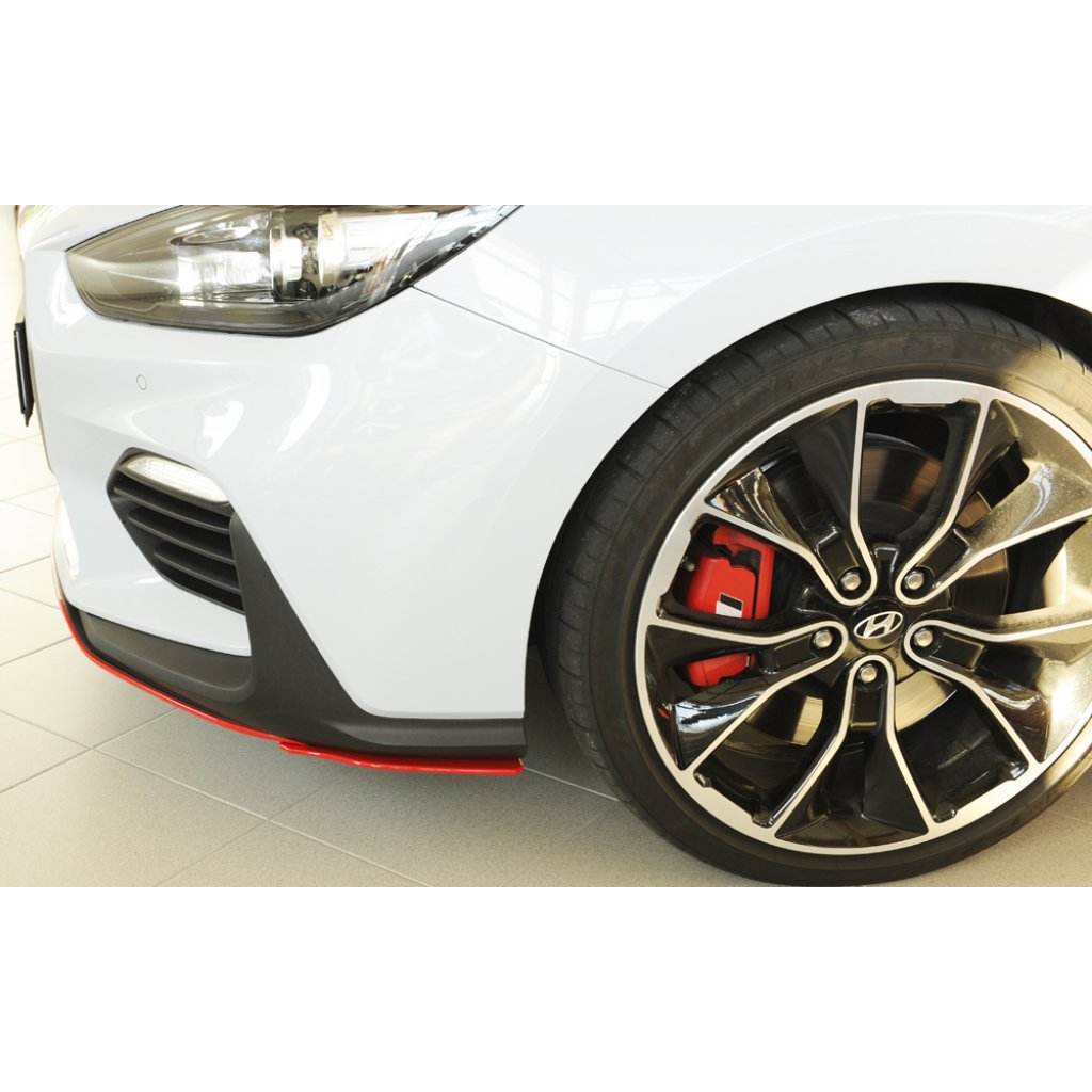 Rieger lipa pod přední nárazník na levé straně pro Hyundai i30 N-Performance PDE 5-dvéř. (fastback), 5-dvéř. (hatchback), 07/17-, plast ABS bez povrchové úpravy