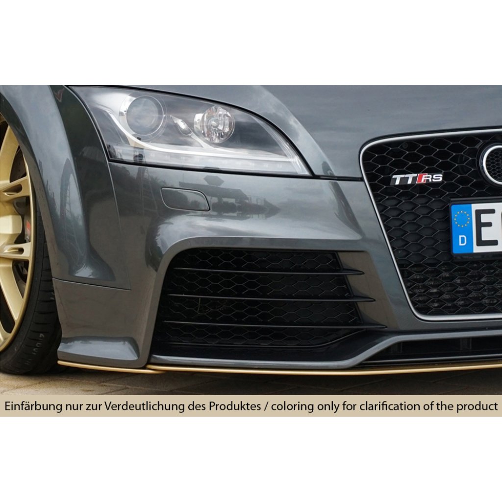 Rieger lipa pod přední nárazník na pravé straně pro Audi TT RS 8J kupé, 09/09-, plast ABS bez povrchové úpravy