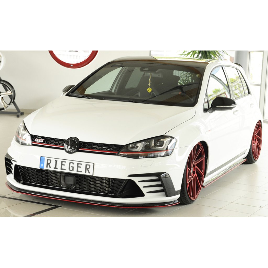 Rieger lipa pod přední nárazník pouze pro GTI Clubsport pro Volkswagen Golf 7 GTI Clubsport 3-dvéř., 5-dvéř., 02/16-, plast ABS bez povrchové úpravy