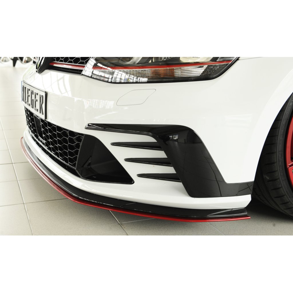 Rieger lipa pod přední nárazník pouze pro GTI Clubsport pro Volkswagen Golf 7 GTI Clubsport 3-dvéř., 5-dvéř., 02/16-, plast ABS bez povrchové úpravy