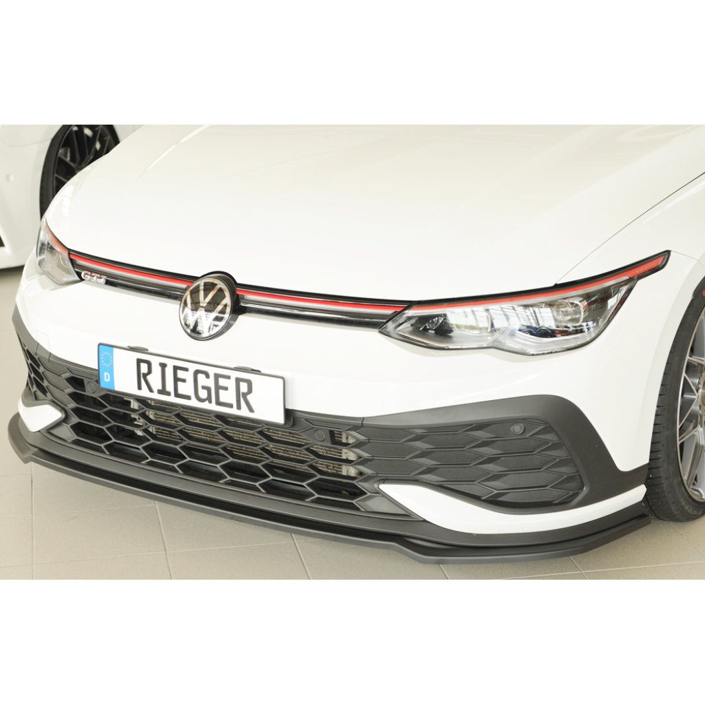 Rieger lipa pod přední nárazník pouze pro GTI Clubsport pro Volkswagen Golf 8 GTI Clubsport 5-dvéř., 10/20-, plast ABS bez povrchové úpravy