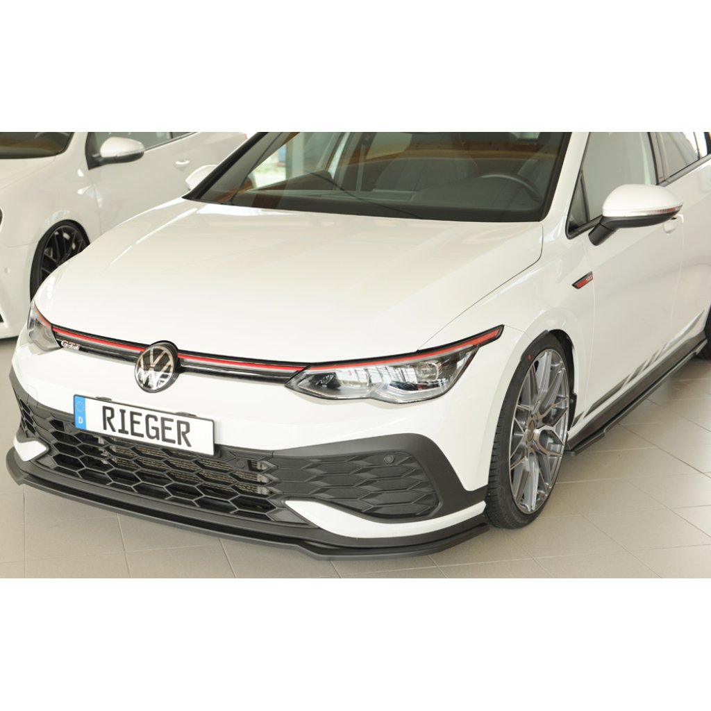 Rieger lipa pod přední nárazník pouze pro GTI Clubsport pro Volkswagen Golf 8 GTI Clubsport 5-dvéř., 10/20-, plast ABS bez povrchové úpravy