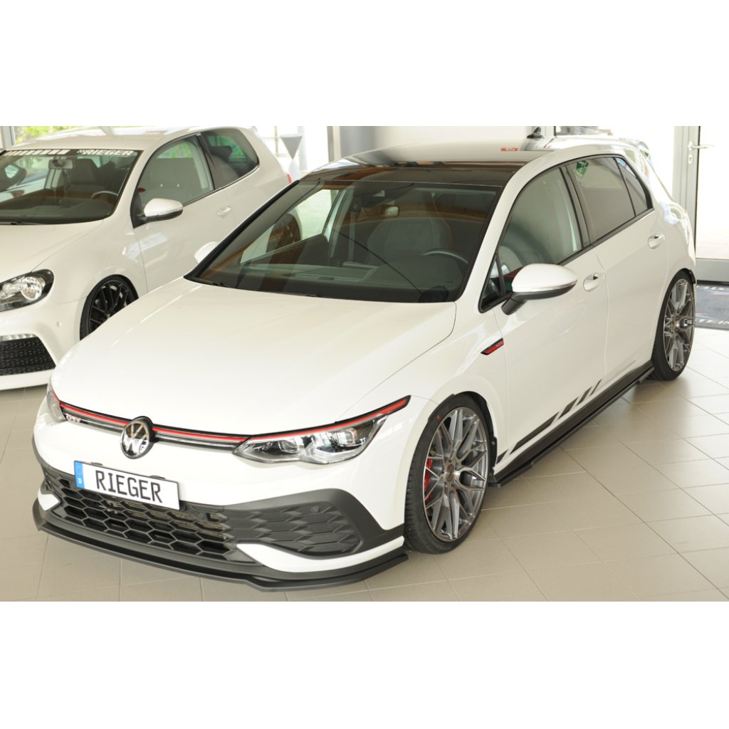 Rieger lipa pod přední nárazník pouze pro GTI Clubsport pro Volkswagen Golf 8 GTI Clubsport 5-dvéř., 10/20-, plast ABS bez povrchové úpravy