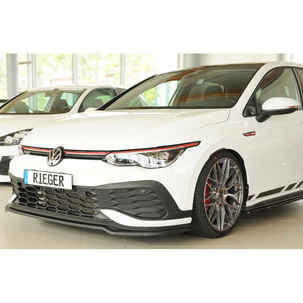 Rieger lipa pod přední nárazník pouze pro GTI Clubsport pro Volkswagen Golf 8 GTI Clubsport 5-dvéř., 10/20-, plast ABS bez povrchové úpravy