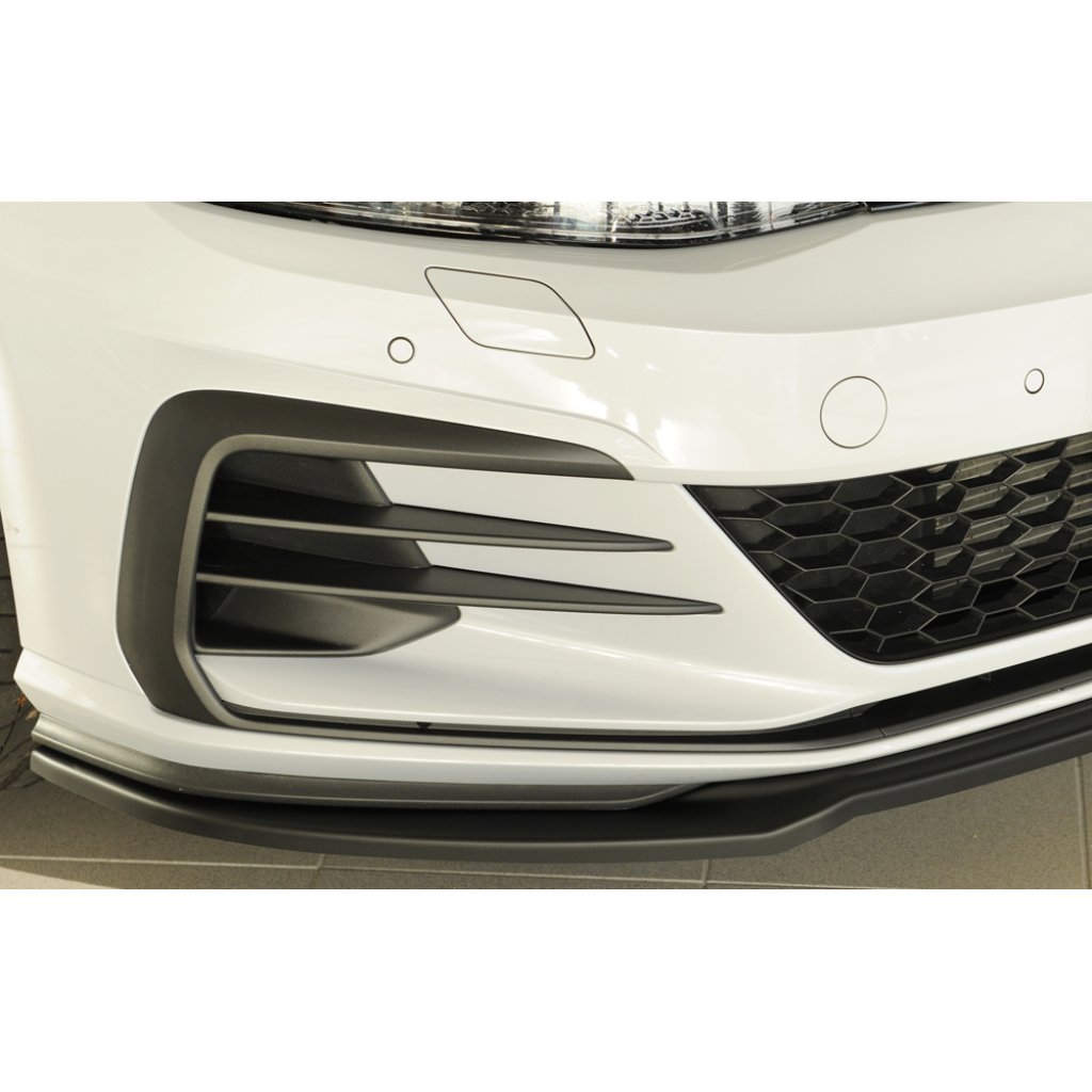 Rieger lipa pod přední nárazník pouze pro GTI / GTD / GTE pro Volkswagen Golf 7 GTD, GTE, GTI 3-dvéř., 5-dvéř. po faceliftu, 02/17-, plast ABS bez povrchové úpravy