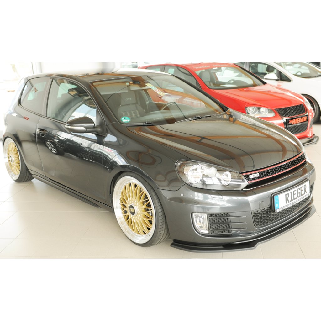 Rieger lipa pod přední nárazník pouze pro GTI / GTD pro Volkswagen Golf 6 GTI kabriolet, plast ABS bez povrchové úpravy