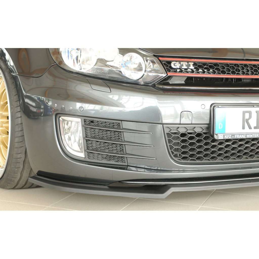 Rieger lipa pod přední nárazník pouze pro GTI / GTD pro Volkswagen Golf 6 GTI kabriolet, plast ABS bez povrchové úpravy
