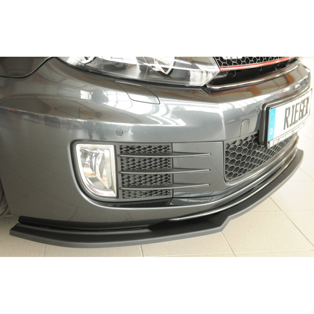 Rieger lipa pod přední nárazník pouze pro GTI / GTD pro Volkswagen Golf 6 GTI kabriolet, plast ABS bez povrchové úpravy