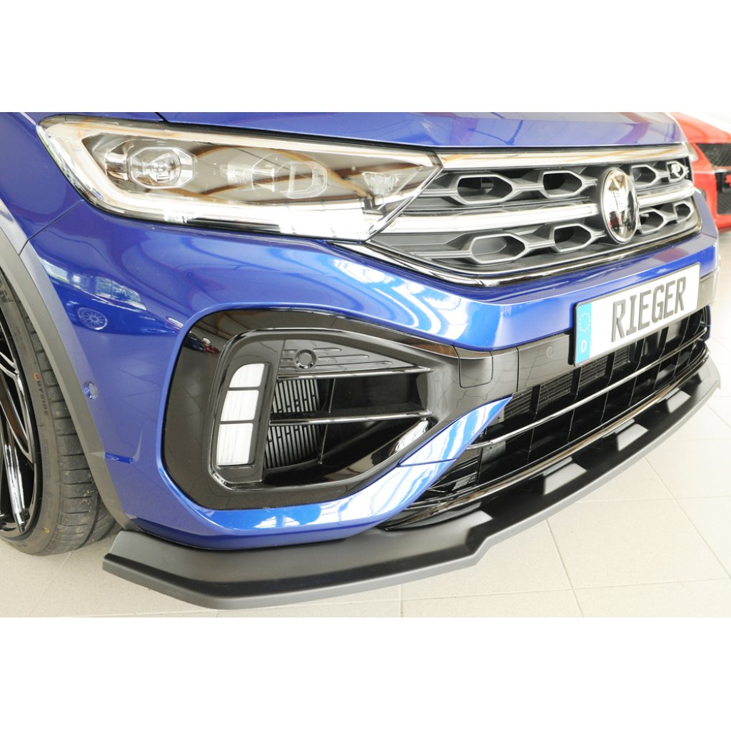 Rieger lipa pod přední nárazník pouze pro R / R-Line pro Volkswagen T-roc R A1 5-dvéř., 01/22-, plast ABS bez povrchové úpravy