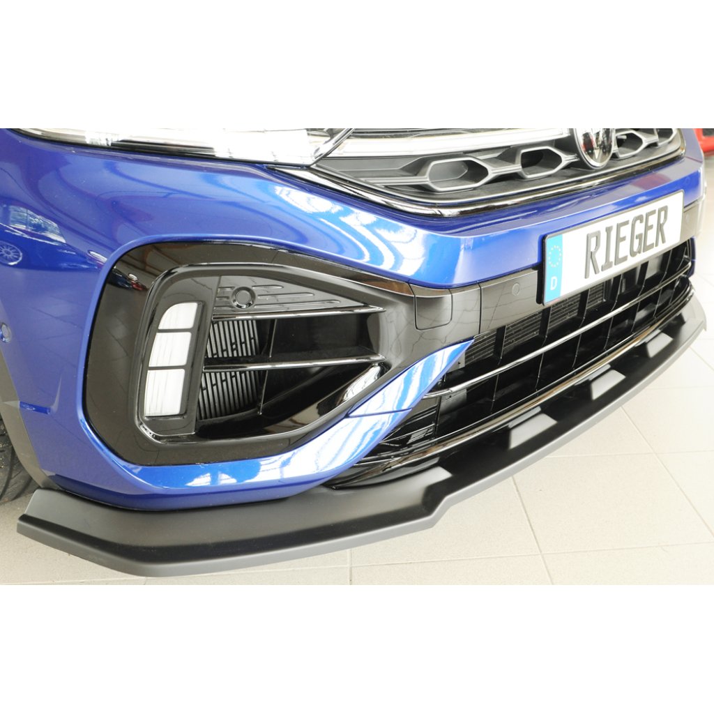 Rieger lipa pod přední nárazník pouze pro R / R-Line pro Volkswagen T-roc R A1 5-dvéř., 01/22-, plast ABS bez povrchové úpravy