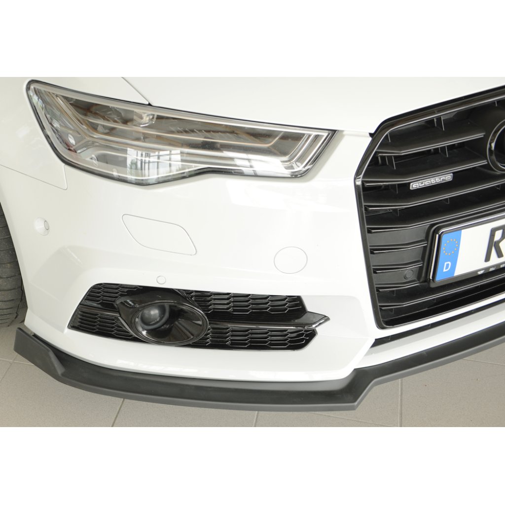 Rieger lipa pod přední nárazník pro Audi A6 4G, C7 sedan, 09/14-, plast ABS bez povrchové úpravy
