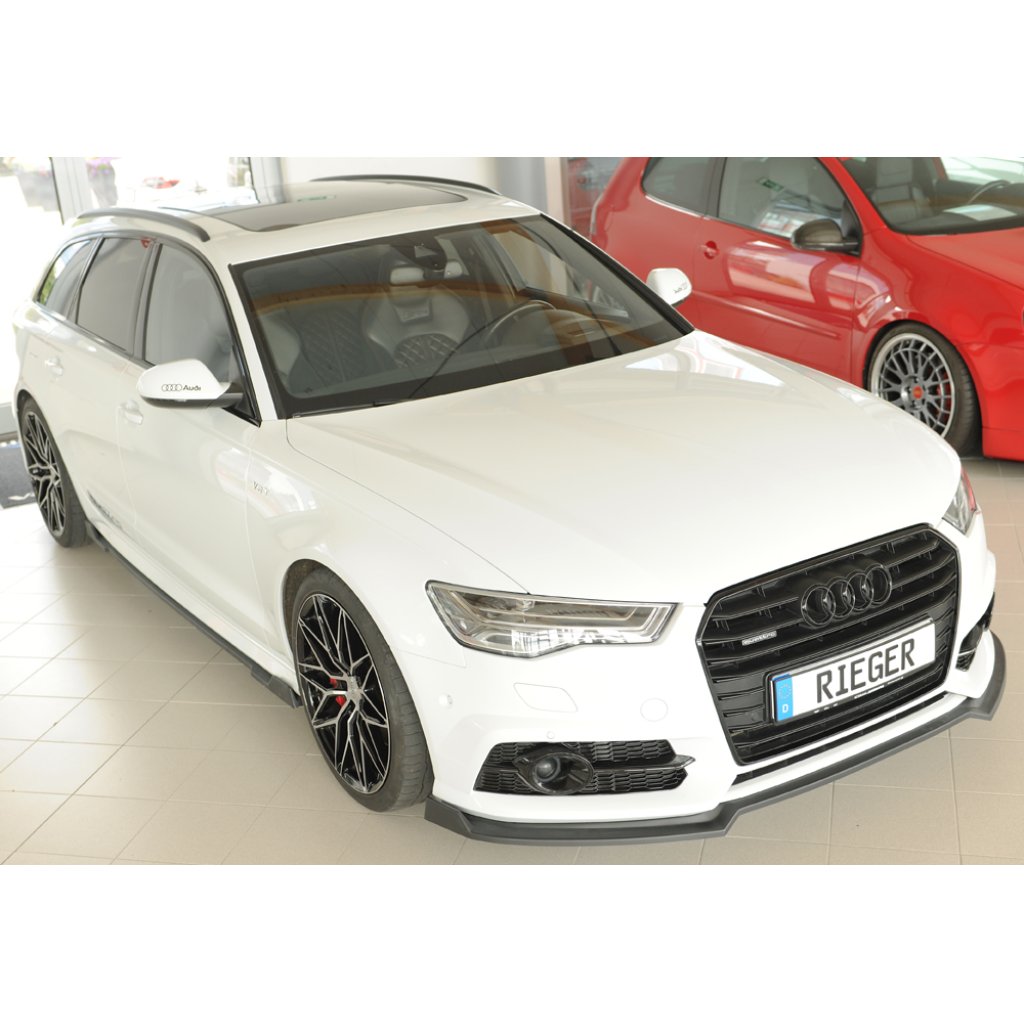 Rieger lipa pod přední nárazník pro Audi A6 S6 4G, C7 sedan, 09/14-, plast ABS bez povrchové úpravy