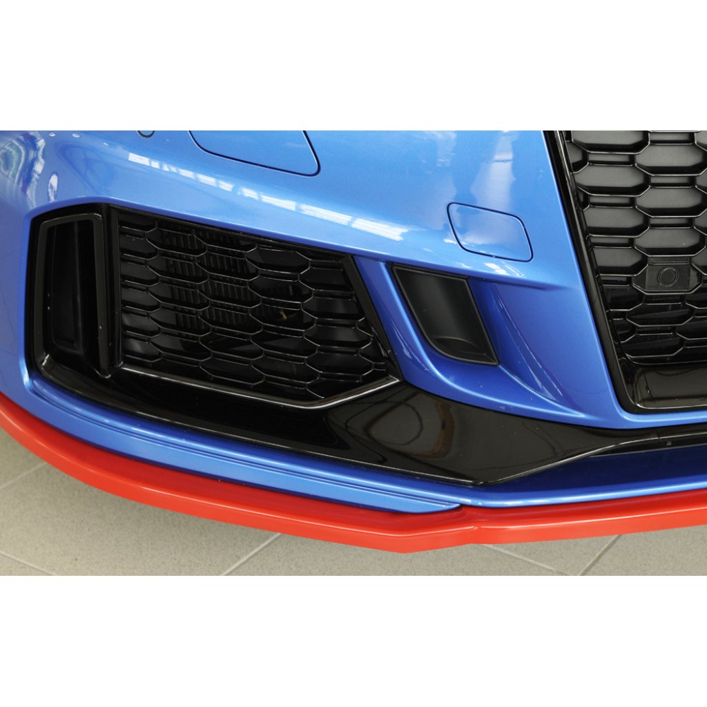 Rieger lipa pod přední nárazník pro Audi RS3 8V 5-dvéř. (sedan 8VS / 8VM), 5-dvéř. (sportback 8VA / 8VF) po faceliftu, 02/17-, plast ABS bez povrchové úpravy