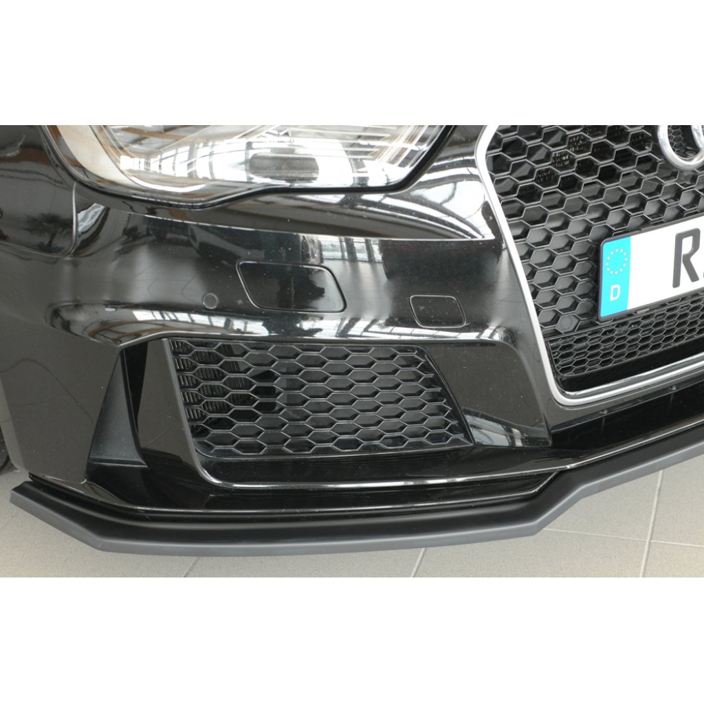 Rieger lipa pod přední nárazník pro Audi RS3 8V 5-dvéř. (sportback 8VA / 8VF), 04/15-01/17, plast ABS bez povrchové úpravy