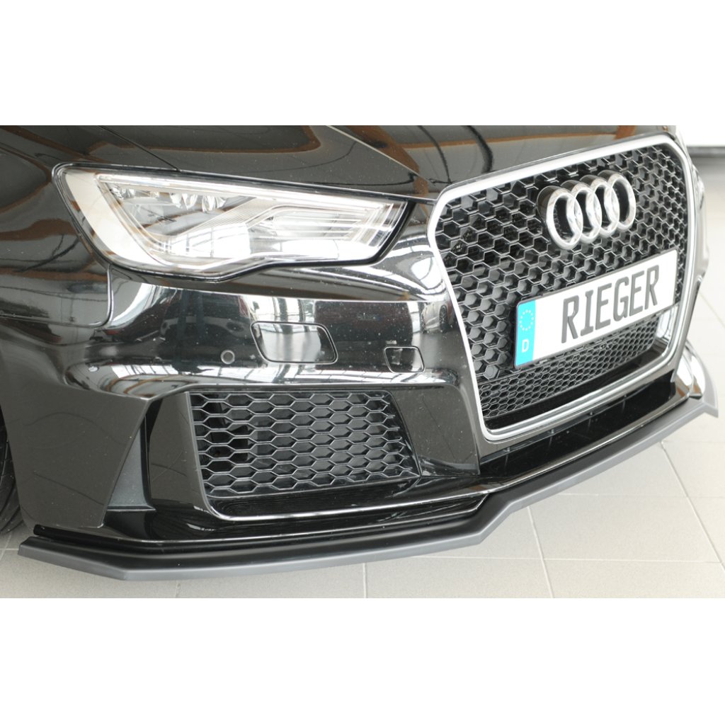 Rieger lipa pod přední nárazník pro Audi RS3 8V 5-dvéř. (sportback 8VA / 8VF), 04/15-01/17, plast ABS bez povrchové úpravy