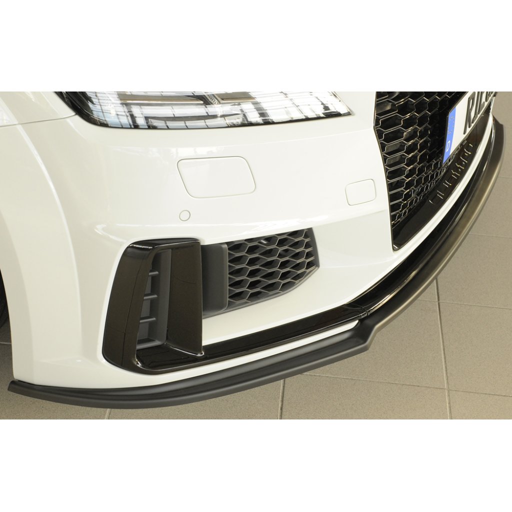 Rieger lipa pod přední nárazník pro Audi TT 8J-FV, 8S kupé, roadster po faceliftu, 09/18-, plast ABS bez povrchové úpravy