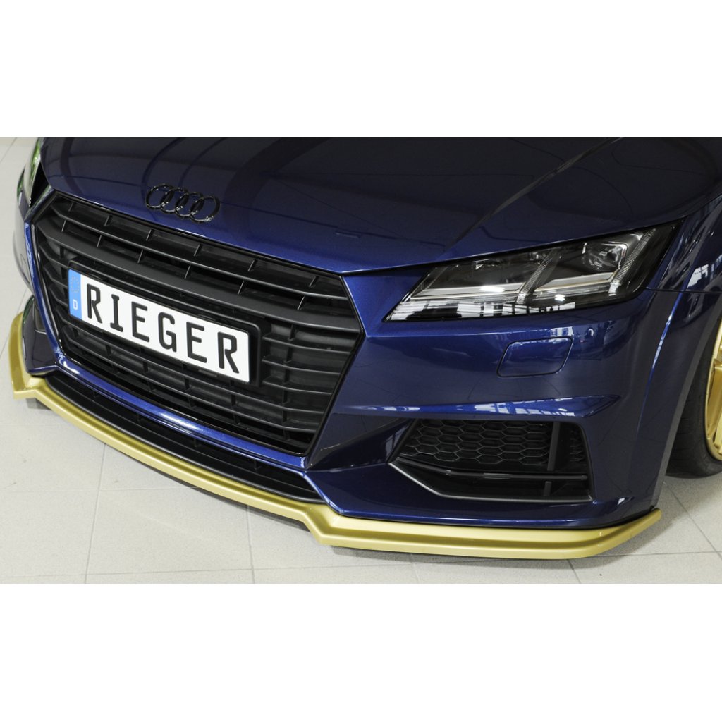 Rieger lipa pod přední nárazník pro Audi TT 8J-FV, 8S kupé, roadster vč. faceliftu, 07/14-08/18, 09/18-, plast ABS bez povrchové úpravy