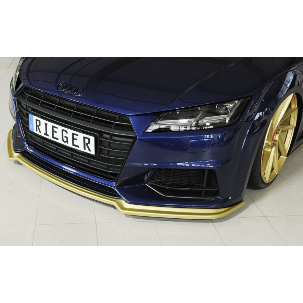Rieger lipa pod přední nárazník pro Audi TT 8J-FV, 8S kupé, roadster vč. faceliftu, 07/14-08/18, 09/18-, plast ABS bez povrchové úpravy