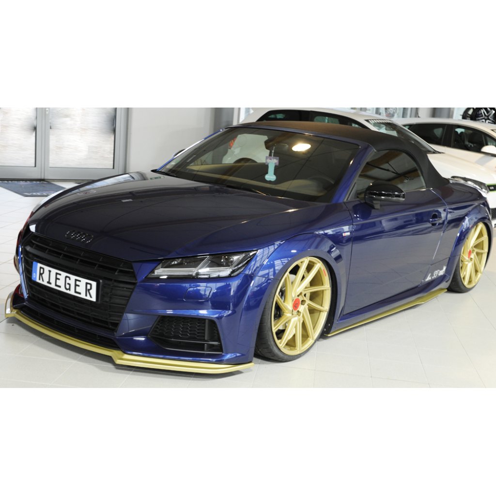 Rieger lipa pod přední nárazník pro Audi TT 8J-FV, 8S kupé, roadster vč. faceliftu, 07/14-08/18, 09/18-, plast ABS bez povrchové úpravy