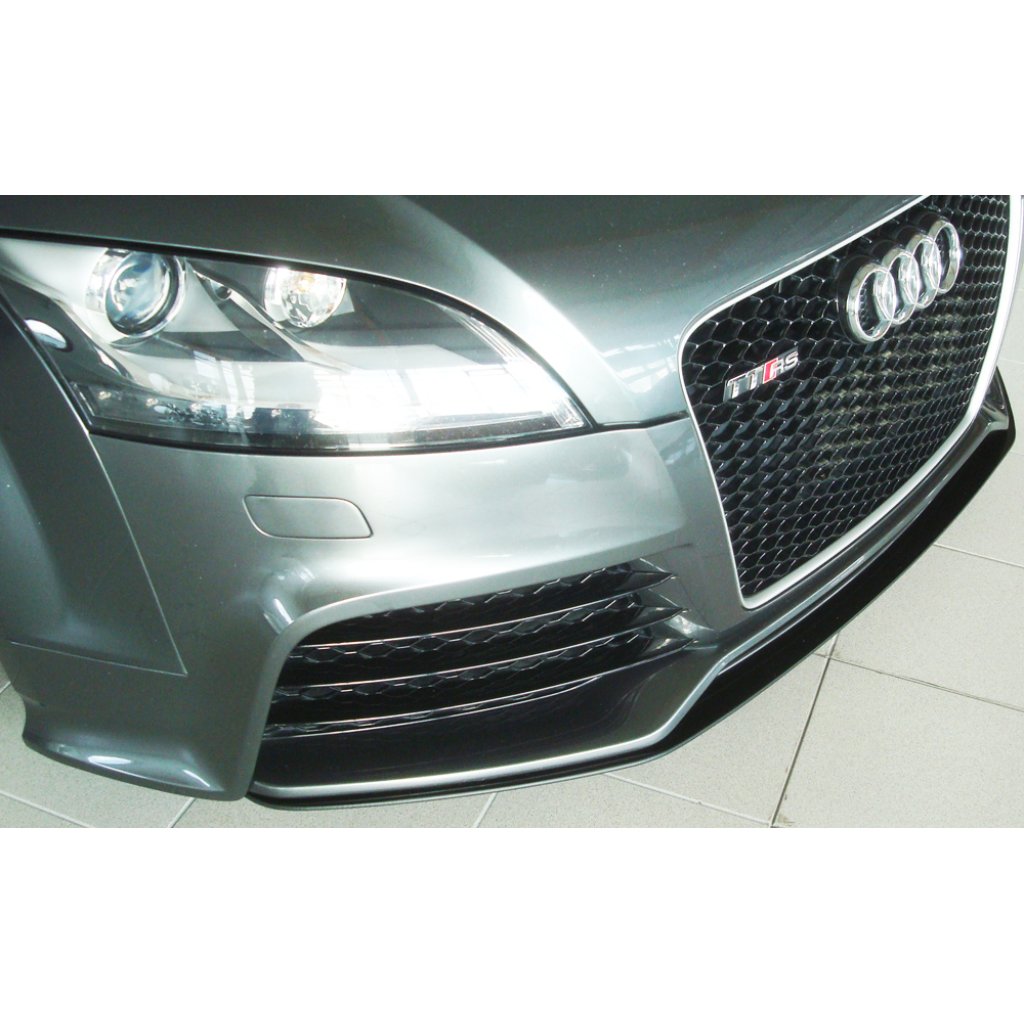 Rieger lipa pod přední nárazník pro Audi TT RS 8J kupé, roadster, 09/09-, plast ABS lakovaný do černé lesklé barvy