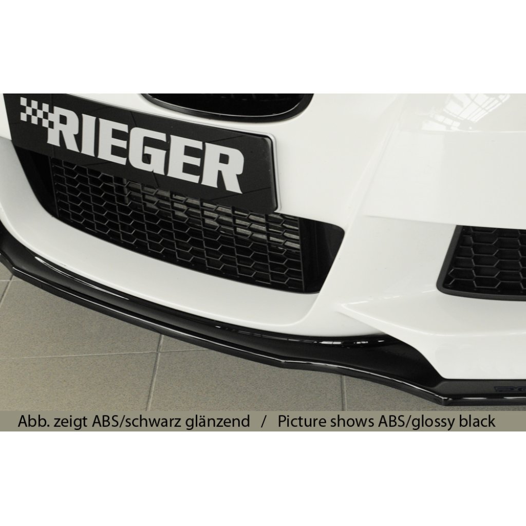 Rieger lipa pod přední nárazník pro BMW řada 1 F20, F21 sedan / 2-dvéř., sedan / 4-dvéř. před faceliftem, 09/11-03/2015, 09/12-03/2015, plast ABS bez povrchové úpravy
