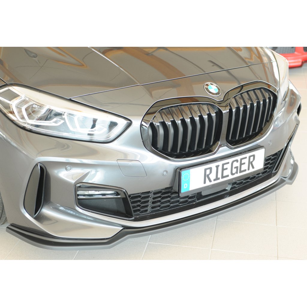 Rieger lipa pod přední nárazník pro BMW řada 1 F40 hatchback / 4-dr., 07/19-, plast ABS bez povrchové úpravy