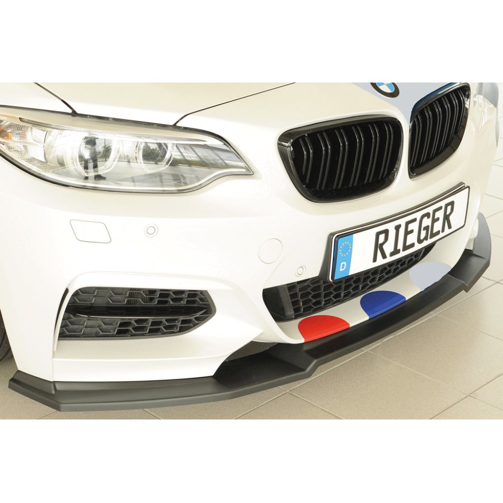 Rieger lipa pod přední nárazník pro BMW řada 2 F23 kabriolet, 07/17-, plast ABS bez povrchové úpravy