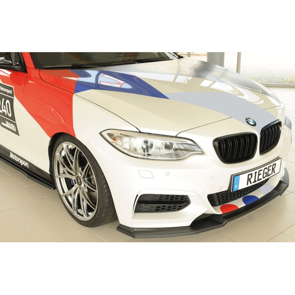 Rieger lipa pod přední nárazník pro BMW řada 2 F23 kabriolet, 07/17-, plast ABS bez povrchové úpravy
