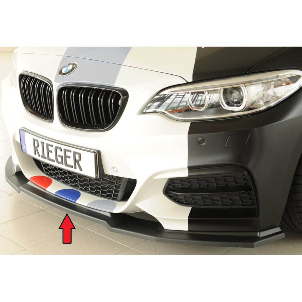 Rieger lipa pod přední nárazník pro BMW řada 2 F23 kabriolet, 07/17-, plast ABS bez povrchové úpravy