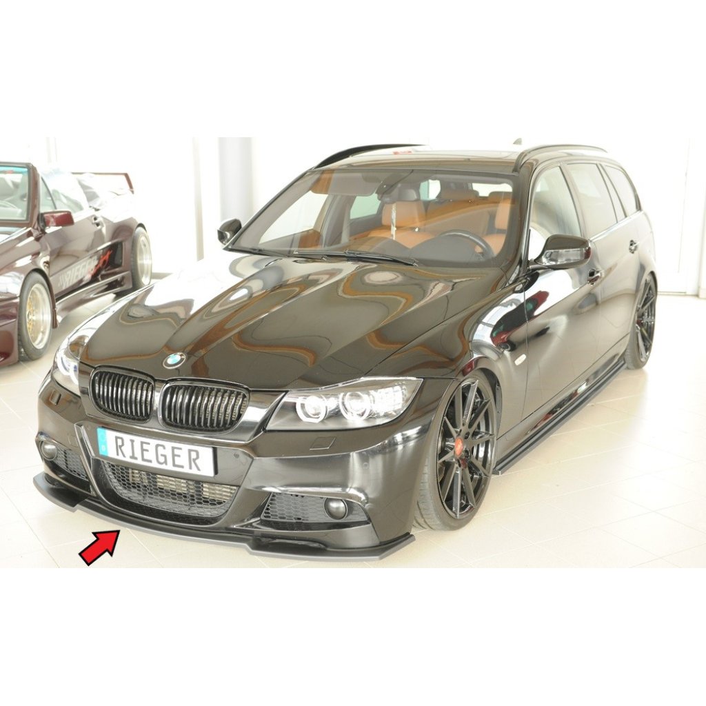 Rieger lipa pod přední nárazník pro BMW řada 3 E91 touring, 09/08-, plast ABS bez povrchové úpravy