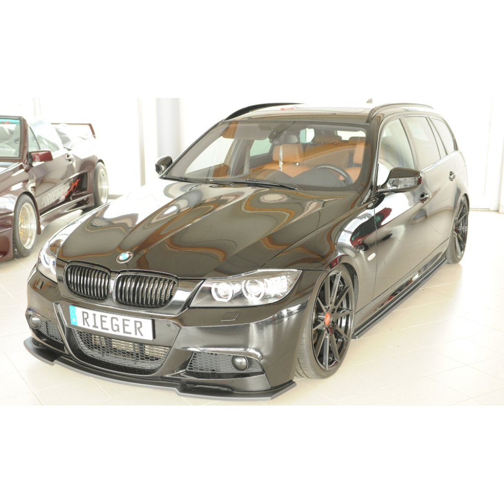 Rieger lipa pod přední nárazník pro BMW řada 3 E91 touring, 09/08-, plast ABS bez povrchové úpravy