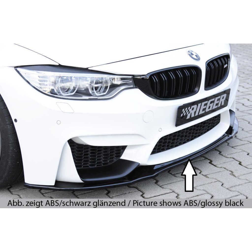 Rieger lipa pod přední nárazník pro BMW řada 3 F80 M3 sedan, 01/14-, plast ABS bez povrchové úpravy