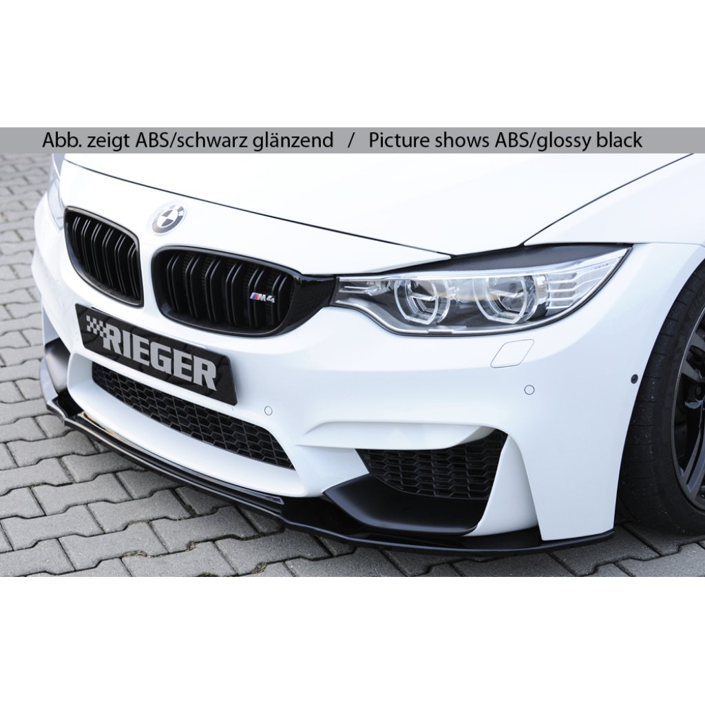 Rieger lipa pod přední nárazník pro BMW řada 3 F80 M3 sedan, 01/14-, plast ABS bez povrchové úpravy