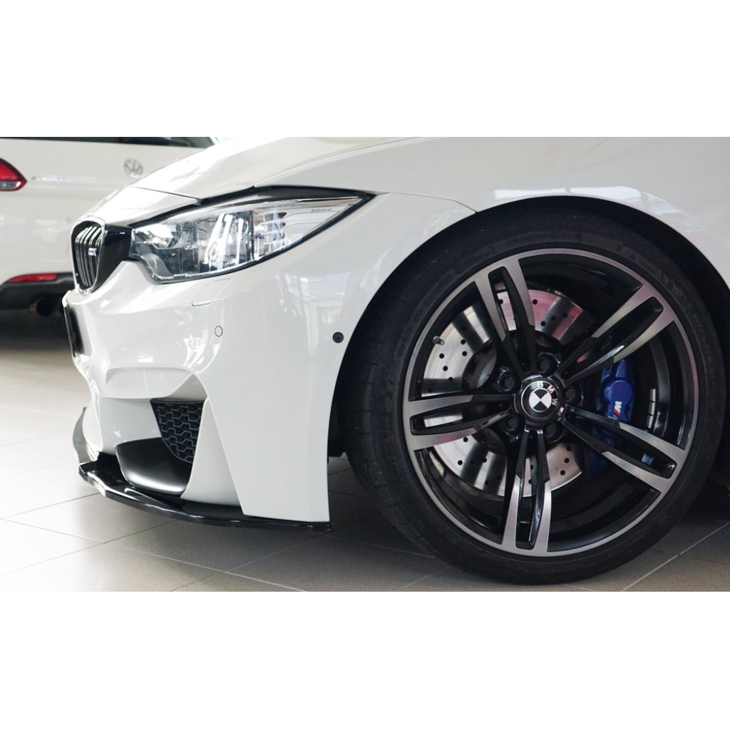 Rieger lipa pod přední nárazník pro BMW řada 3 F80 M3 sedan, 01/14-, plast ABS lakovaný do černé lesklé barvy
