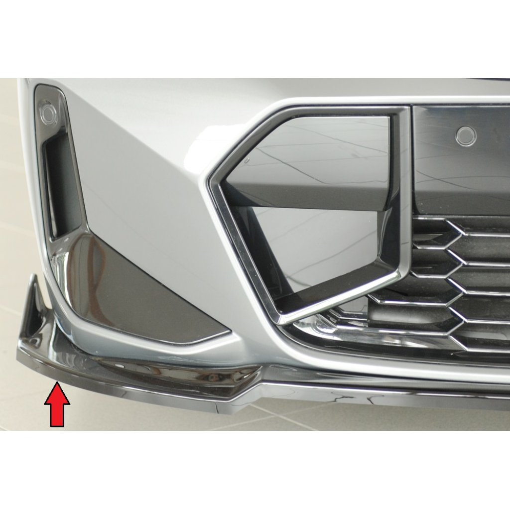 Rieger lipa pod přední nárazník pro BMW řada 3 G21 touring, 07/22-, plast ABS lakovaný do černé lesklé barvy