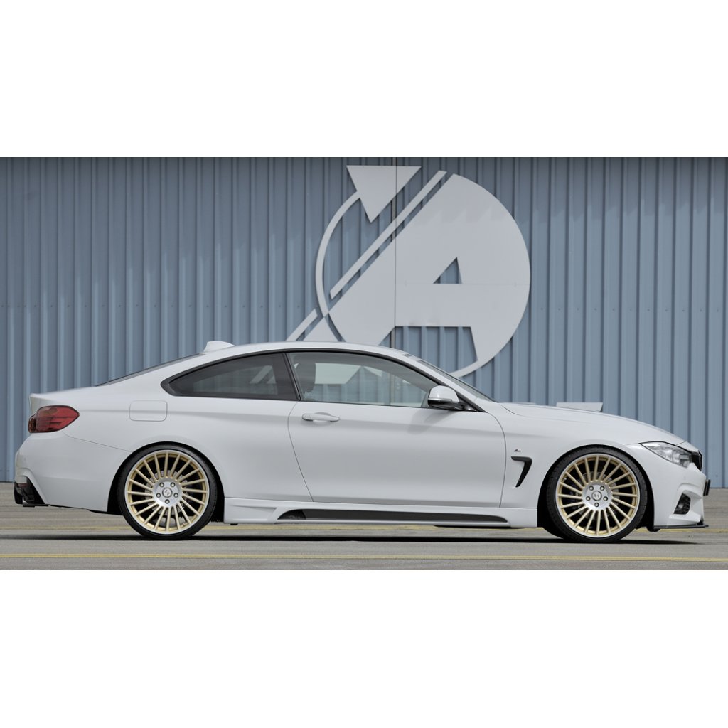 Rieger lipa pod přední nárazník pro BMW řada 4 F32, F33, F36 coupe (3-dvéř.), gran coupe (5-dvéř.), kabriolet vč. faceliftu, 03/13-06/15, 05/14-06/15, 07/15-, 11/12-06/15, plast ABS lakovaný do černé lesklé barvy