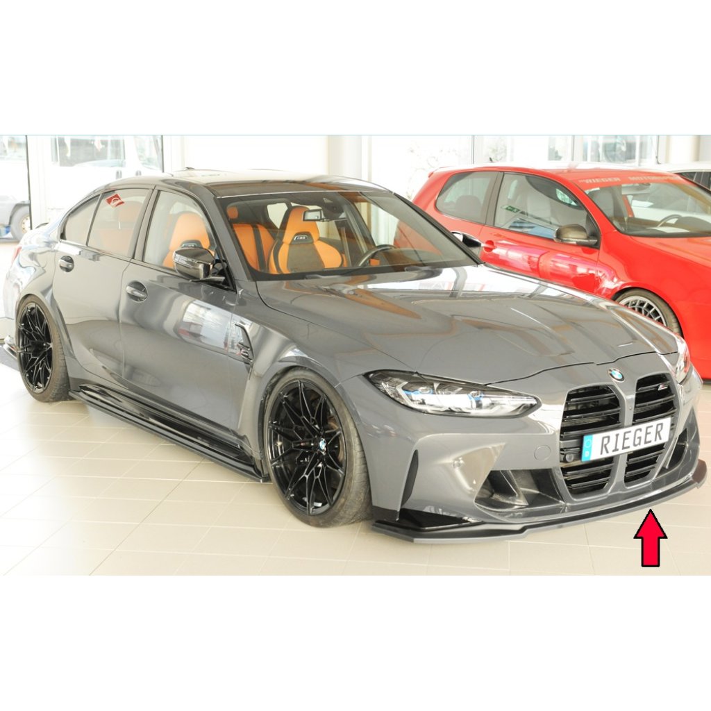 Rieger lipa pod přední nárazník pro BMW řada 4 G83 M4 kabriolet, 06/21-, plast ABS bez povrchové úpravy