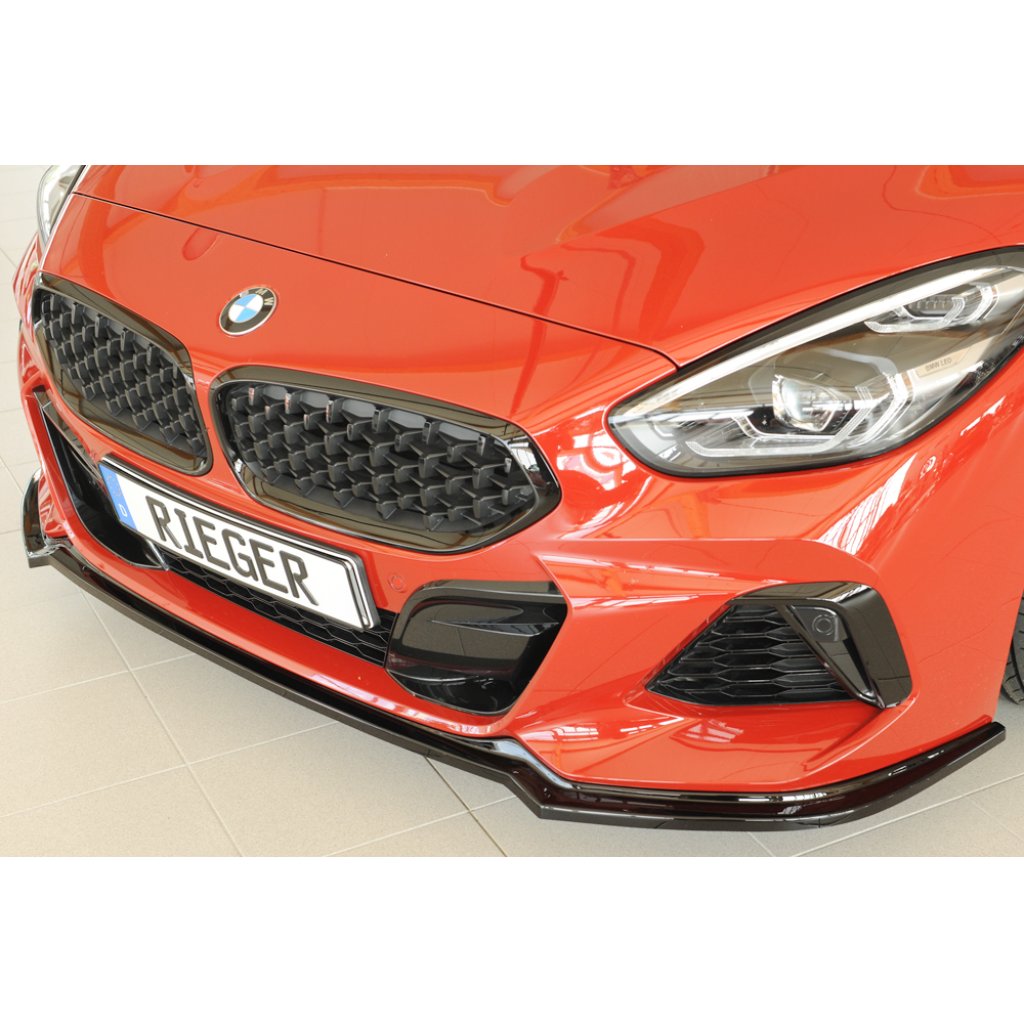 Rieger lipa pod přední nárazník pro BMW Z4 G29, G4Z roadster, 03/19-, plast ABS lakovaný do černé lesklé barvy