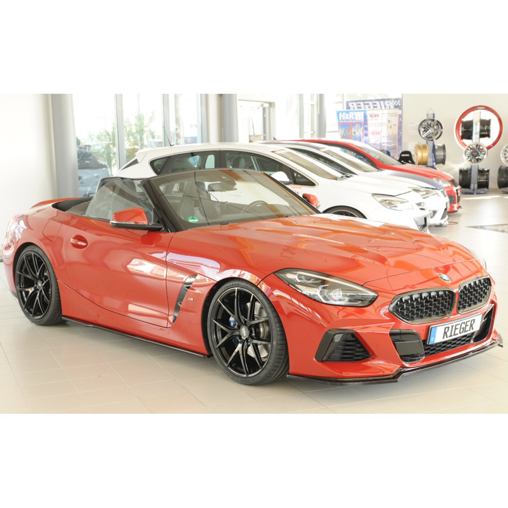 Rieger lipa pod přední nárazník pro BMW Z4 G29, G4Z roadster, 03/19-, plast ABS lakovaný do černé lesklé barvy
