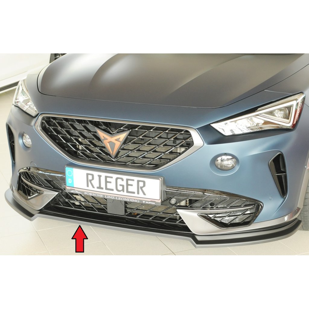 Rieger lipa pod přední nárazník pro Cupra Formentor VZ KM, 07/20-, plast ABS bez povrchové úpravy