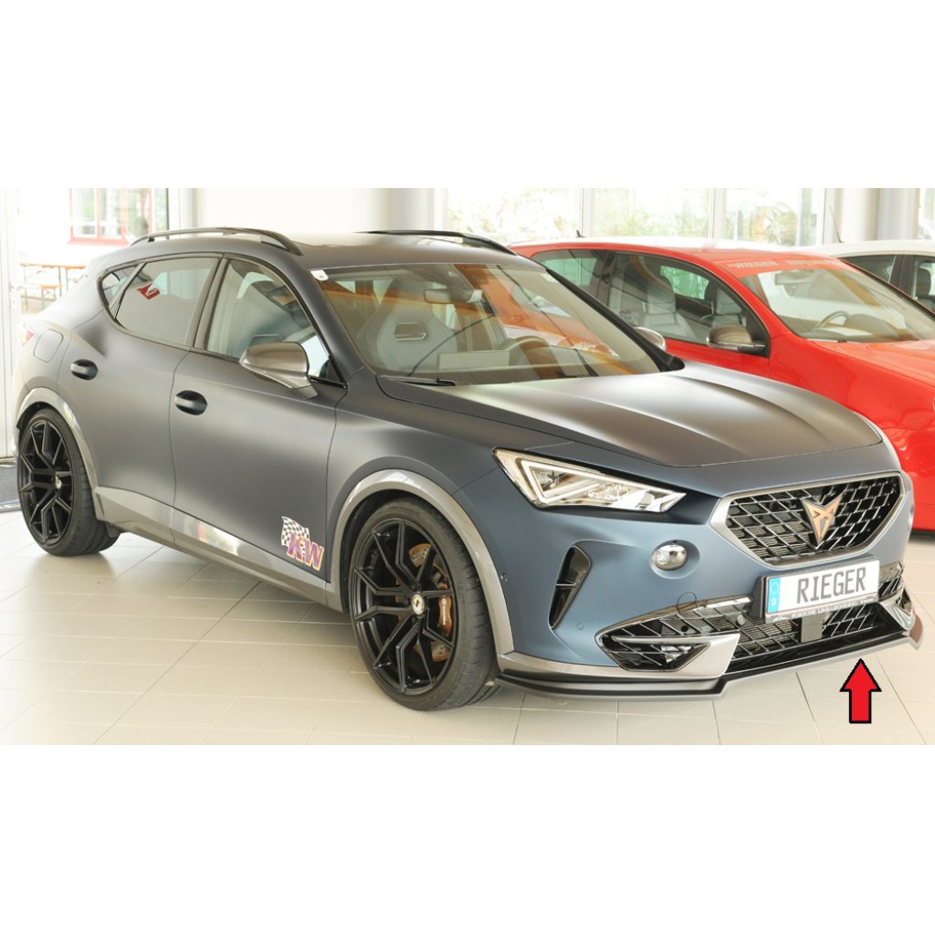 Rieger lipa pod přední nárazník pro Cupra Formentor VZ KM, 07/20-, plast ABS bez povrchové úpravy