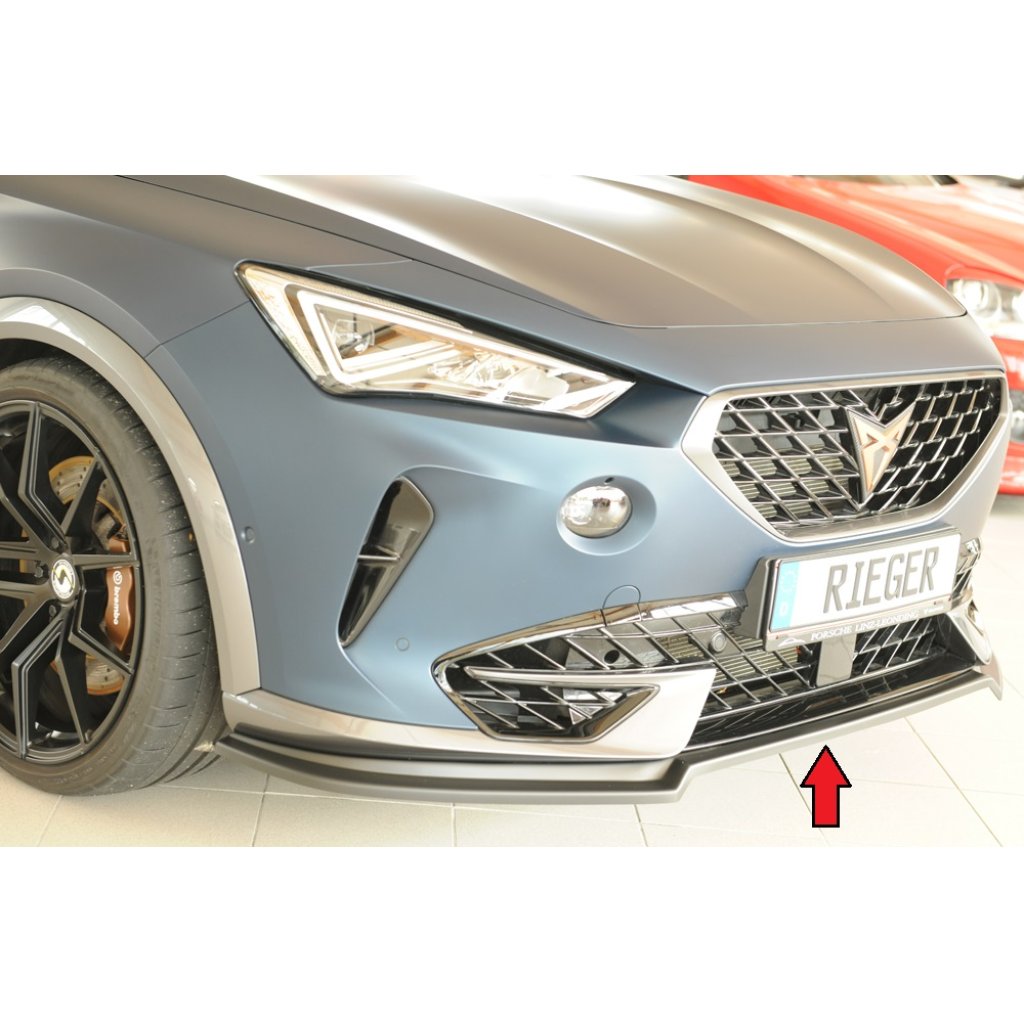 Rieger lipa pod přední nárazník pro Cupra Formentor VZ KM, 07/20-, plast ABS bez povrchové úpravy