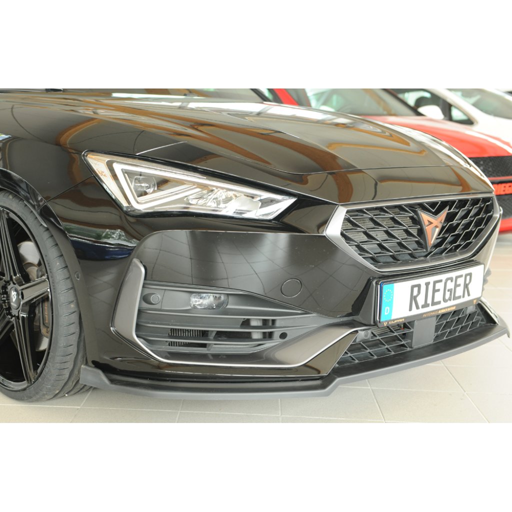 Rieger lipa pod přední nárazník pro Cupra Leon KL 5-dvéř. (ST/sportstourer), 09/20-, plast ABS bez povrchové úpravy