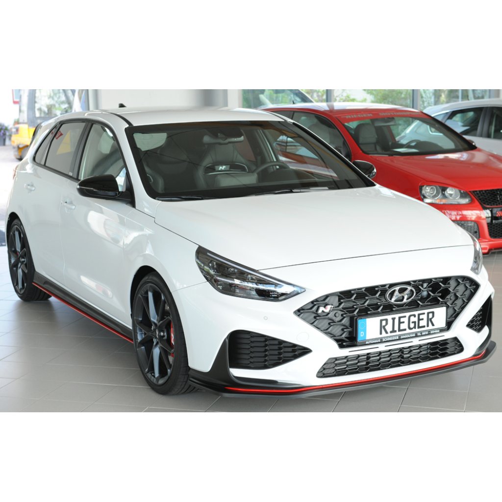 Rieger lipa pod přední nárazník pro Hyundai i30 N-Performance PDE 5-dvéř. (fastback), 05/21-, plast ABS bez povrchové úpravy