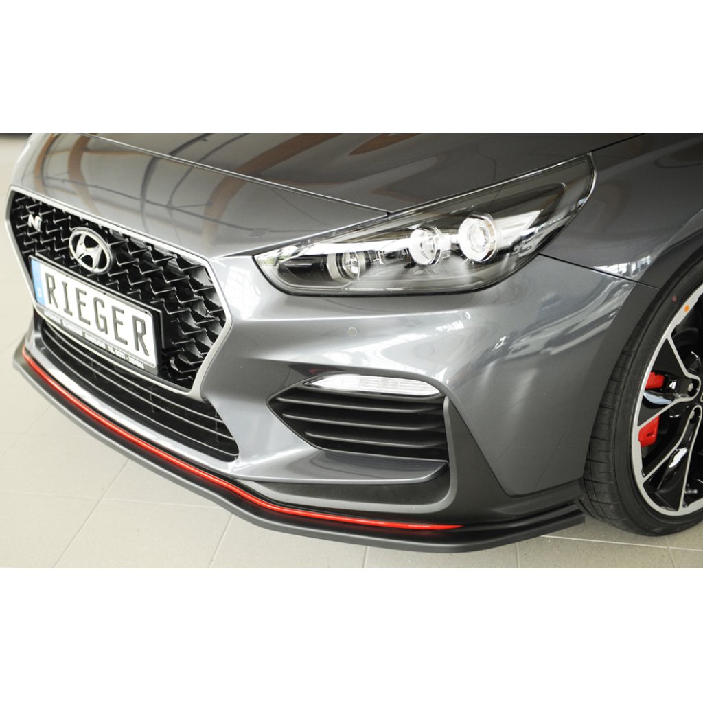 Rieger lipa pod přední nárazník pro Hyundai i30 N-Performance PDE 5-dvéř. (fastback), 5-dvéř. (hatchback), 07/17-, plast ABS bez povrchové úpravy