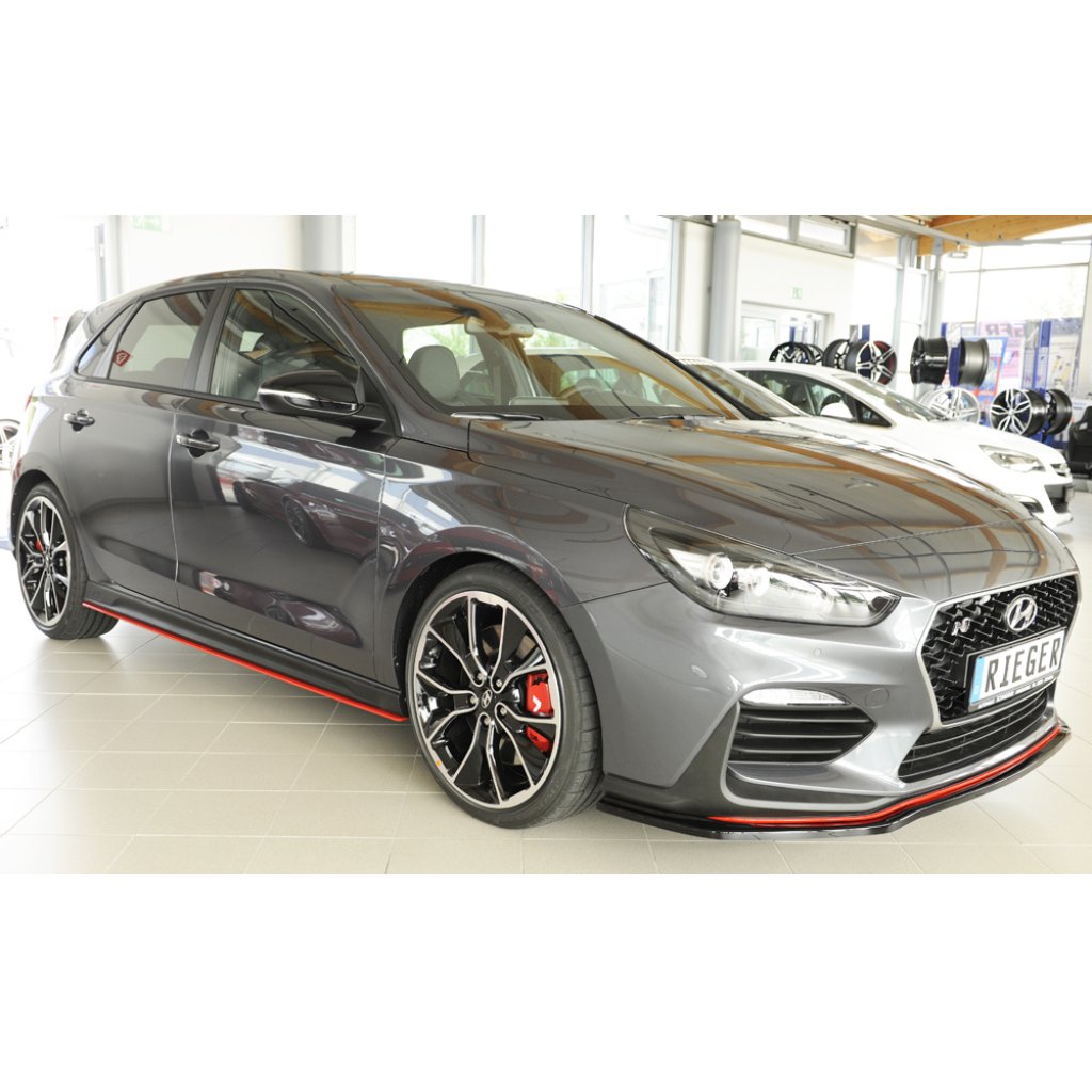 Rieger lipa pod přední nárazník pro Hyundai i30 N-Performance PDE 5-dvéř. (fastback), 5-dvéř. (hatchback), 07/17-, plast ABS bez povrchové úpravy