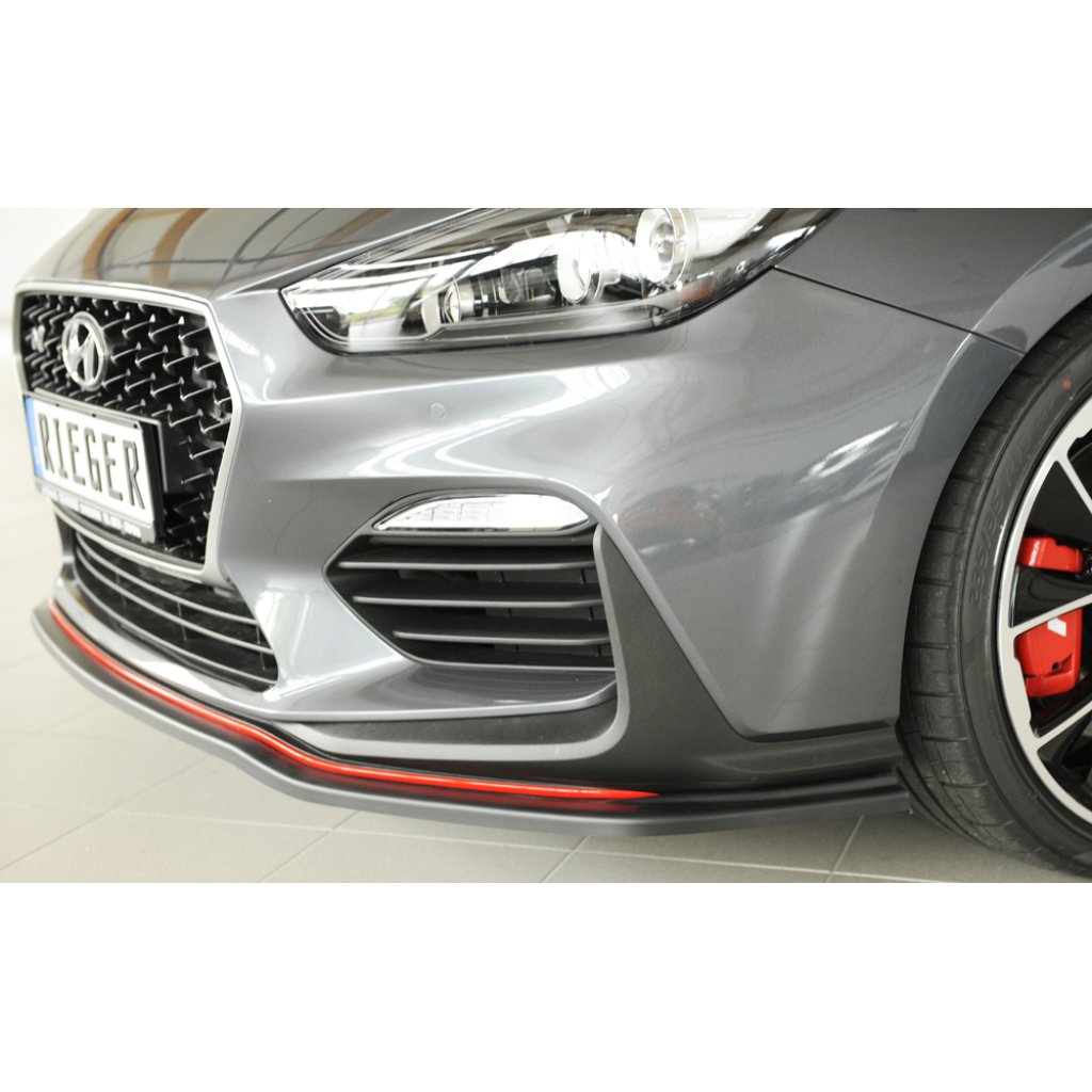 Rieger lipa pod přední nárazník pro Hyundai i30 N-Performance PDE 5-dvéř. (fastback), 5-dvéř. (hatchback), 07/17-, plast ABS bez povrchové úpravy